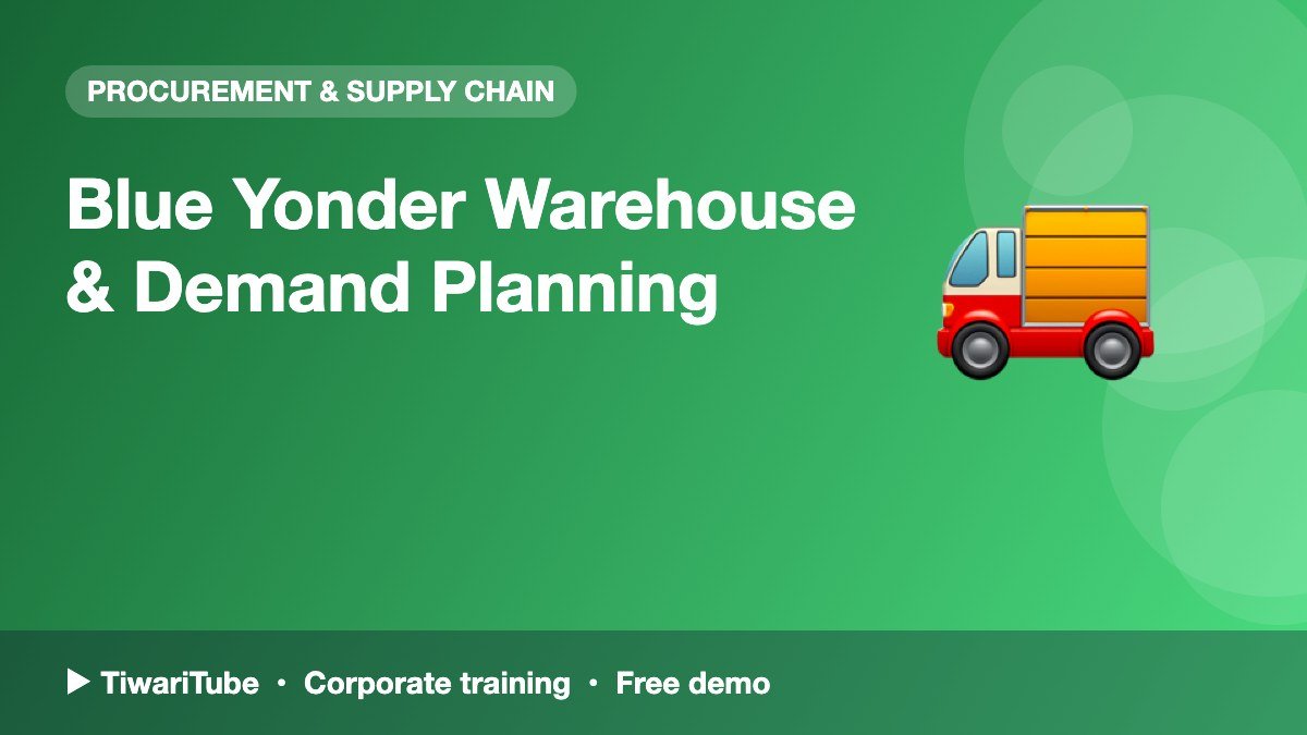 Blue Yonder Warehouse & Demand Planning