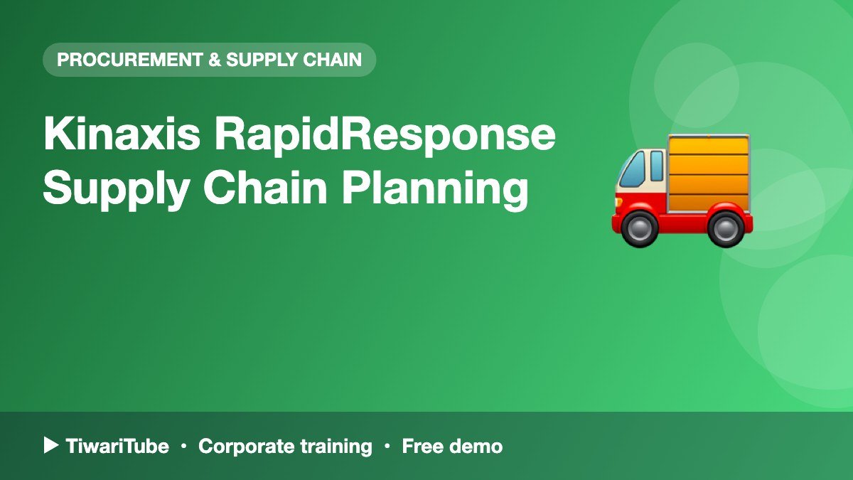 Kinaxis RapidResponse Supply Chain Planning