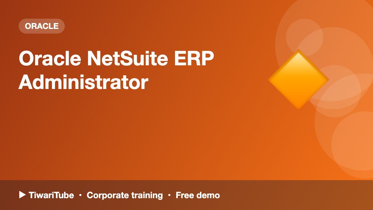 Oracle NetSuite ERP Administrator