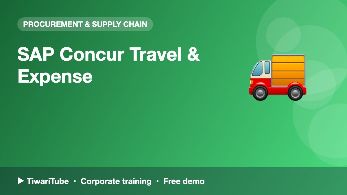 SAP Concur Travel & Expense